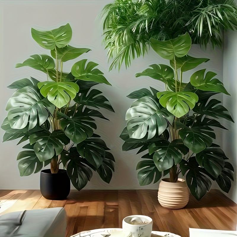 Dracaena Marginata - ต้นปาล์มมอนสเตอร่าประดิษฐ์ ต้นไม้พลาสติกสีเขียวเหมือนจริง สำหรับตกแต่งบ้าน สำนักงาน งานแต่งงาน คริสต์มาส