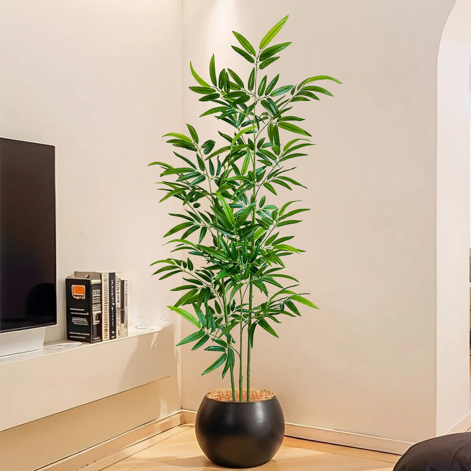 ไม้ไผ่ประดิษฐ์สีเขียว ไม่ซีดจา - Dracaena Marginata บทวิจารณ์และราคา