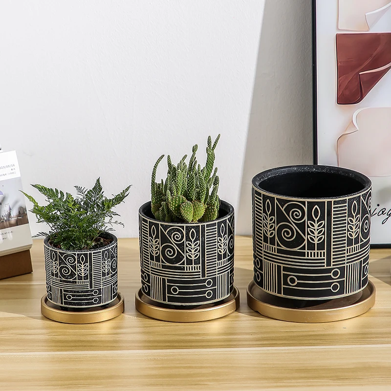 Simple ทรงกระบอกเซรามิคดอกไม้ห - Aloe Vera Pot บทวิจารณ์และราคา