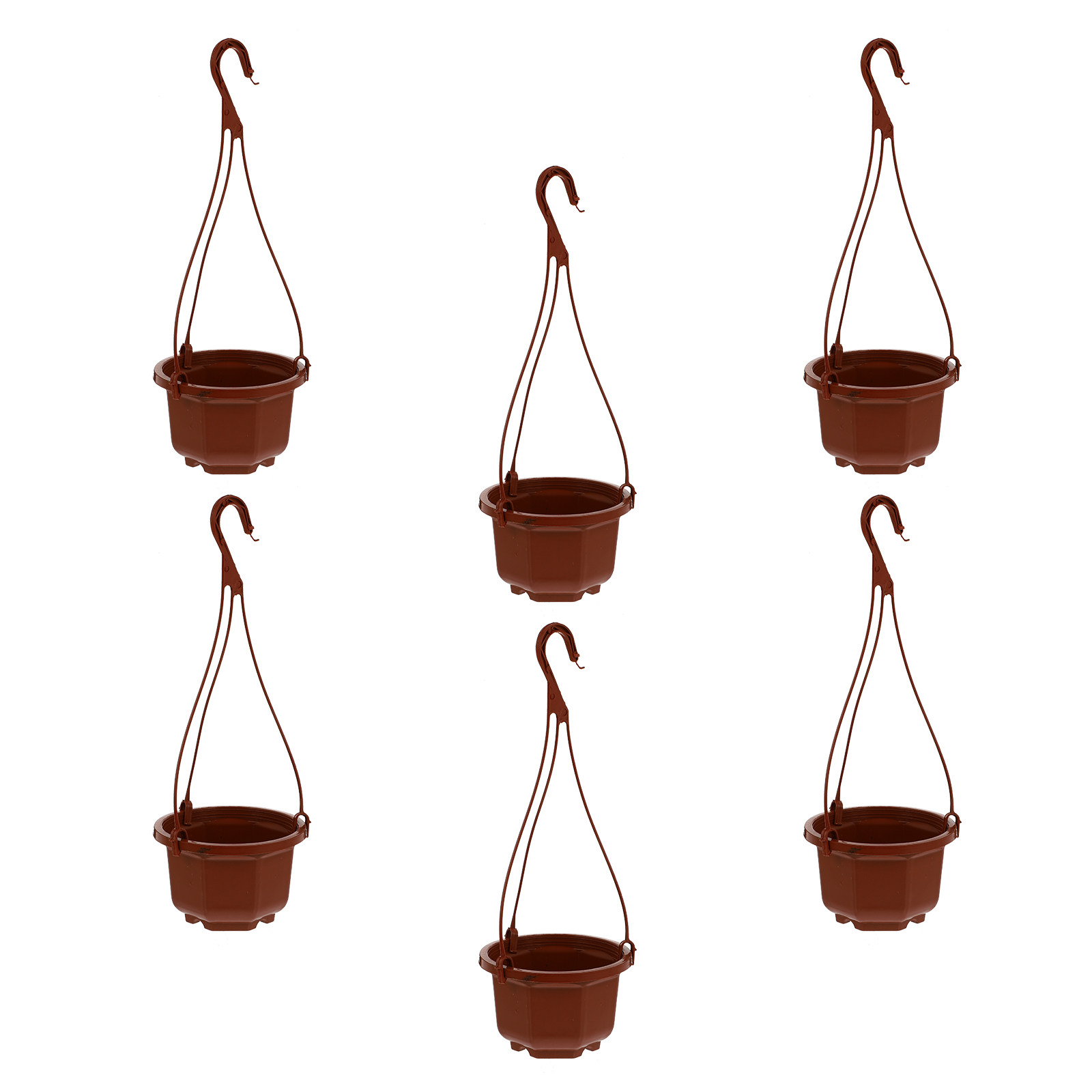 กระถางแขวนต้นไม้พลาสติก 6 ชุด  - Spider Plant Hanging บทวิจารณ์และราคา